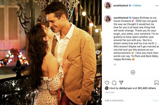 Sarah Hyland hints at rushing 'city hall' marriage to Wells Adams