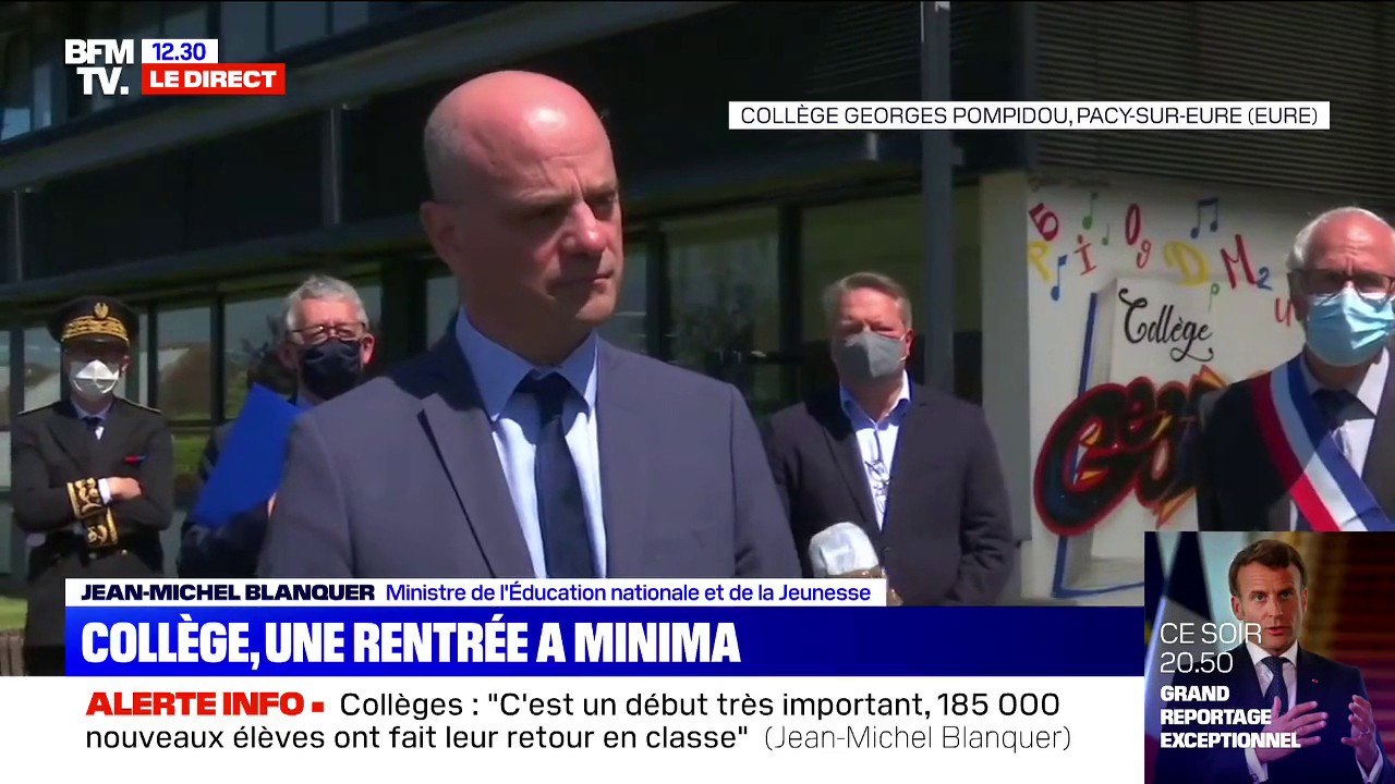 Coronavirus: les fermetures d'écoles ne doivent pas "inquiéter", affirme Jean-Michel Blanquer