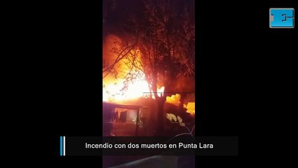 Un tremendo incendio dejó dos muertos en Punta Lara