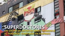 Superdoctores, un grupo de artistas filipinos rinde homenaje al personal sanitario