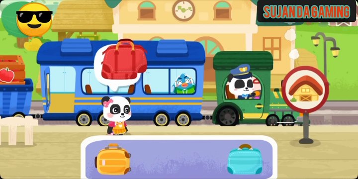 Baby_Panda's_Train_ #kids_ train_ mobile_ game._video