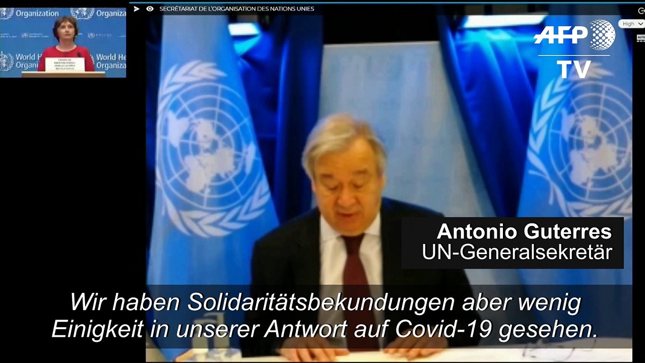 UNO: Welt zahlt 'hohen Preis' für Corona-Politik