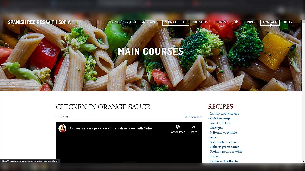 Spanish recipes with Sofia Interview