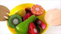 Toy food salad and pancake playsets learn the names of fruits and vegetables for children