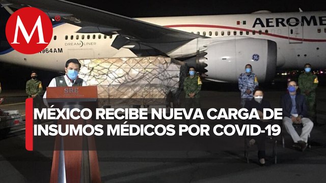 Llega a México onceavo vuelo con insumos procedente de China para atender covid-19