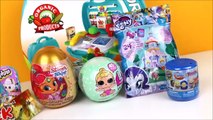 Toy supermarket playset learn the names of fruits vegetables surprise toys Shopkins My Little Pony