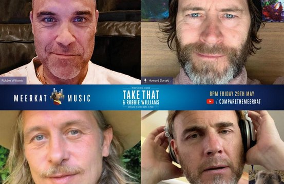 Robbie Williams reunites with Take That for charity gig