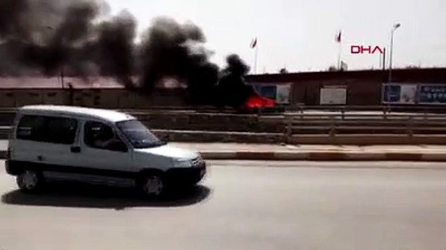 Klimayı çalıştırdı, otomobil alev aldı