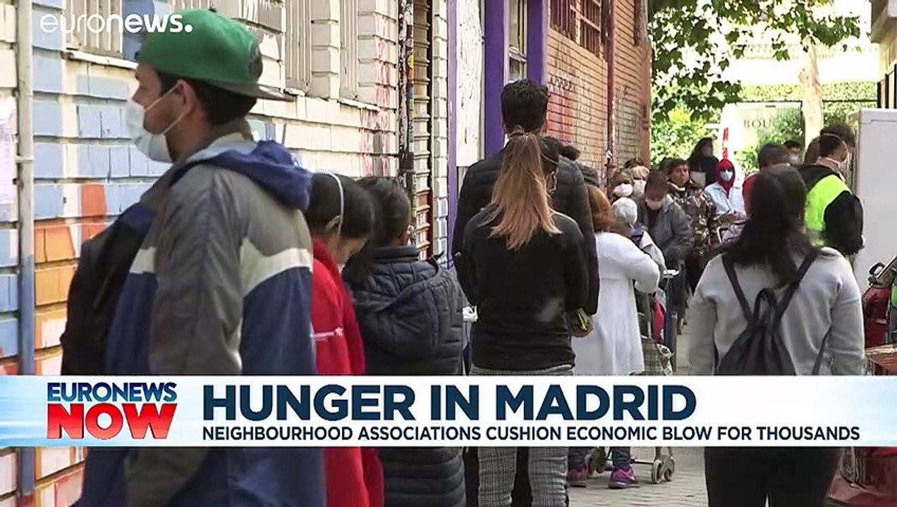 Coronavirus fallout: Hunger queues in Madrid in wake of COVID-19 lockdown
