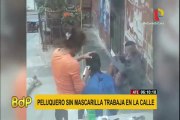 Ate: captan a estilista cortando cabello sin medidas de protección sanitarias