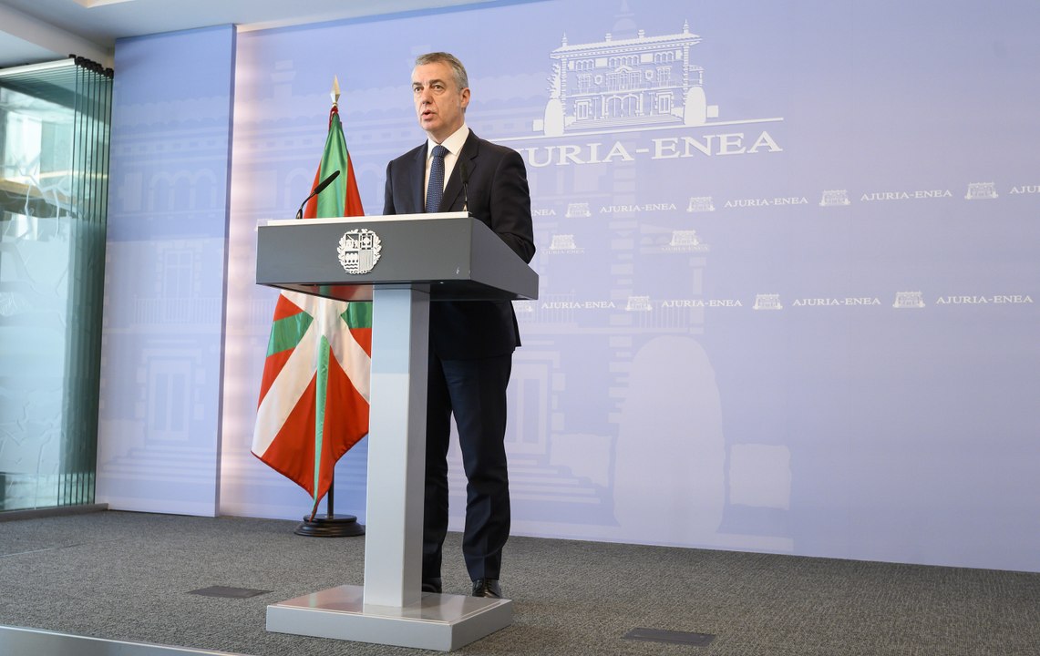 Urkullu convoca elecciones para el 12 julio