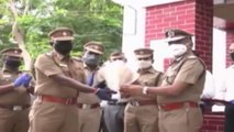 Chennai cop gets hero's welcome as he joins duty after recovering from corona