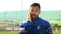 Declaraciones del jugador de Osasuna Enric Gallego en Tajonar