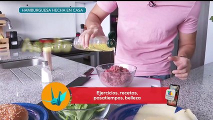 ¡El Chino nos enseña a preparar una rica hamburguesa con ese toque especial! | Venga La Alegría