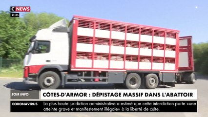 Côtes-d'Armor : 69 cas de Covid-19 détectés dans un abattoir