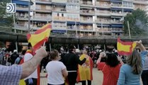 Un grupo de extrema izquierda intenta boicotear la cacerolada contra Sánchez en Alcorcón