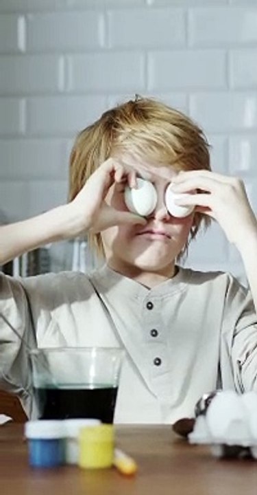 Boy Exeperiment With Egg