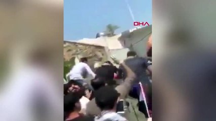 Irak'ta protestocular Suudi televizyon kanalını bastı