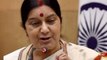 Pakistan used emotional reunion of Jadhav with his family as propaganda tool: Sushma Swaraj