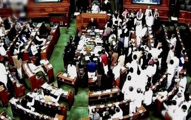 下载视频: Parliament proceedings: Lok Sabha adjouned as Congress demands Modi's apology for his remark on Manmohan Singh