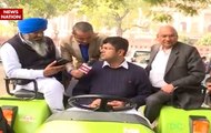 Winter Session: MP Dushyant Chautala rides tractor to Parliament