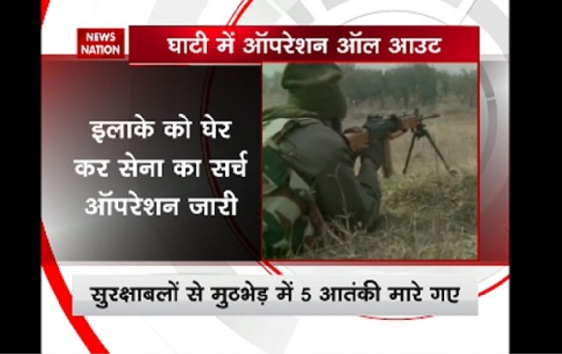 J&K: 5 terrorists gunned down in Bandipora