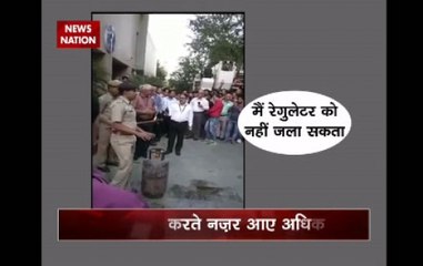 Viral video shows how bed sheet can be used to douse fire