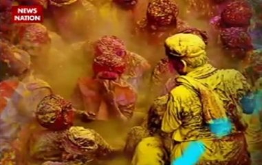 Watch: Mathura's 'Latthmar' Holi celebrations