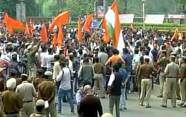 ABVP begins 'Save DU' march in North Campus; heavy security deployed
