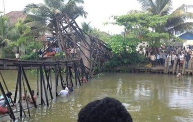 Kerala: 1 killed, 57 injured as old iron bridge collapses