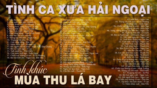 MÙA THU LÁ BAY, GIOT NƯỚC MẮT NGÀ - Dòng Nhạc Tình Ca Phòng Trà Xưa Sài Gòn Bất Hủ Một Thời