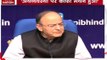 FM Arun Jaitely addressing press conference over current economy conditions