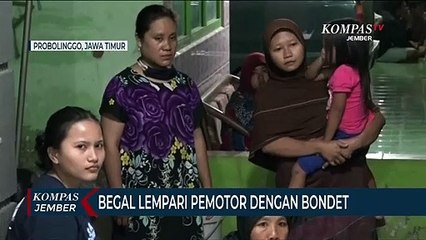 Kawanan Begal Lempari Pemotor dengan Bondet