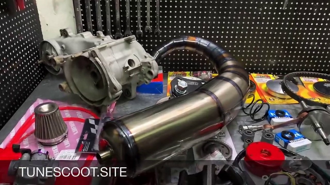 TUNING ENGINE DIO50, AF18. HIGH-END RACING VERSION. How to take full power of dio 2 stroke engine. ( 720 X 720 )