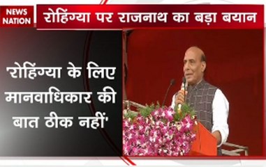 Rajnath Singh: Rohingyas are threat to country