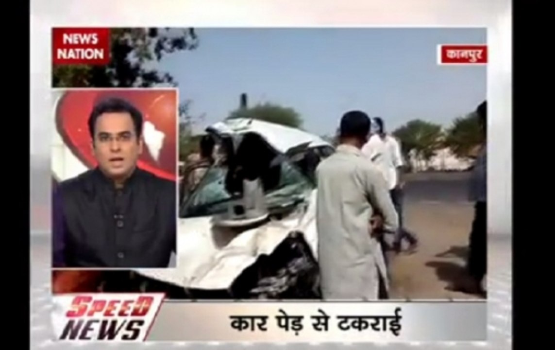 Speed News: Car collides with tree; 3 persons i...