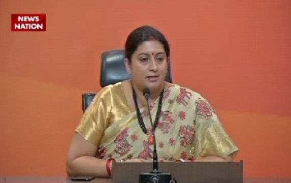Smriti Irani Slams Rahul Gandhi for his Berkeley Speech