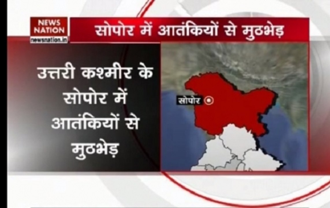 Jammu and Kashmir: Clashes between security forces and militants in Baramulla,two terrorists trapped