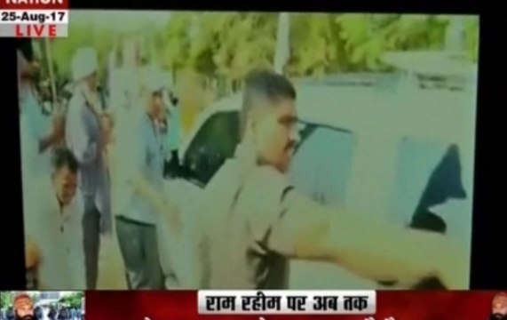 Ram Rahim Singh case hearing: Followers cry and try to block Gurmeet Ram Rahim Singh's convoy in Sirsa