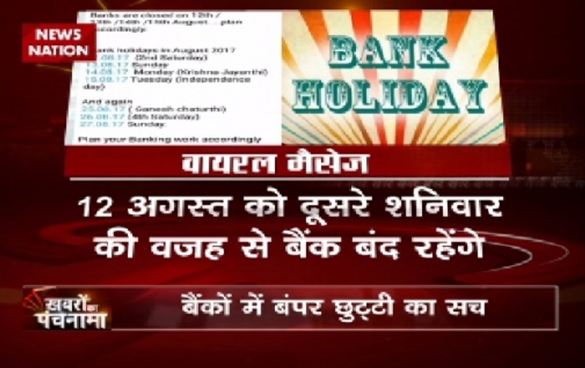 Banks to remain off for next four days across the country?