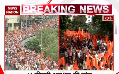 Download Video: Lakhs of Maratha community members on Wednesday started reaching for a rally to press their demand of reservation in jobs and education