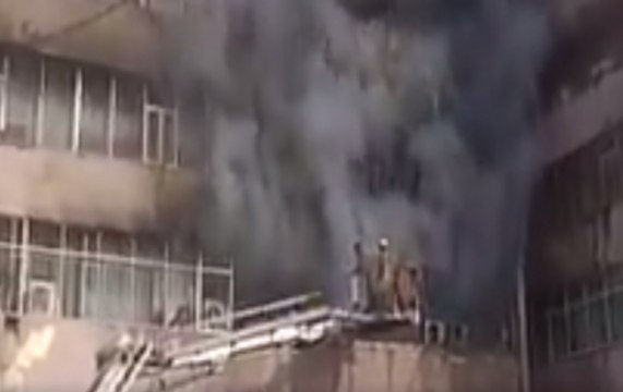 Massive fire at Delhi's Lok Nayak Bhawan, 26 fire tenders at the spot