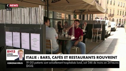 Les bars, les cafés et les restaurants rouvrent leurs portes à Rome et à Milan