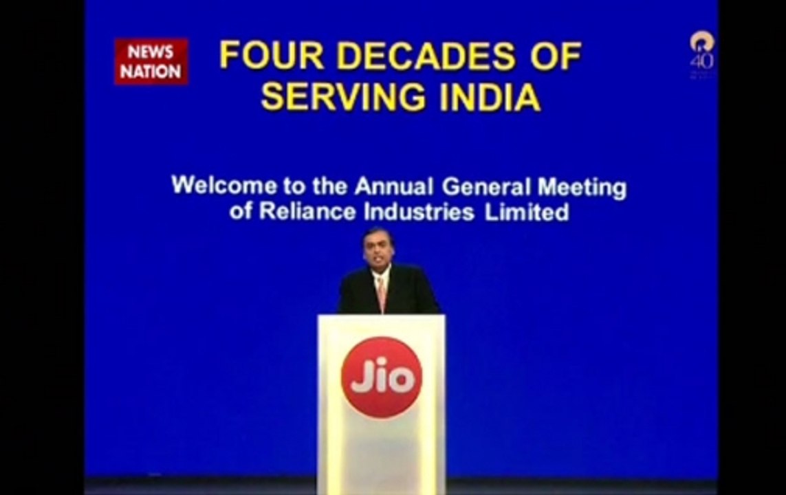 Mukesh Ambani unveils Reliance Jio phone at meg...