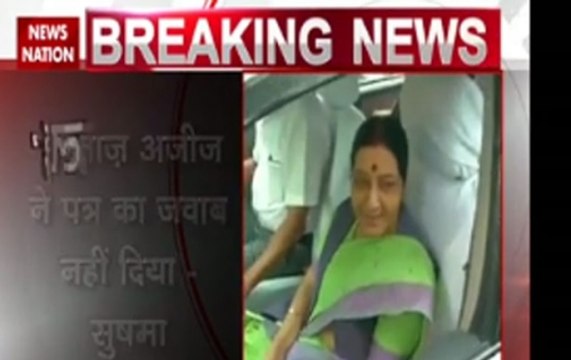 Sushma Swaraj attacks Sartaj Aziz regarding grant of medical visas for Pak nationals