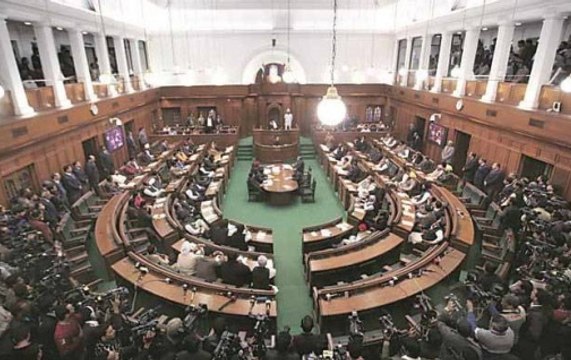 Uproar in Delhi Assembly by 2 AAP workers, level graft charges against Satyendar Jain