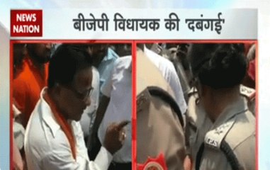 UP: Yelling Gorakhpur BJP MLA Radha Mohan Das leaves IPS officer Charu Nigam teary-eyed