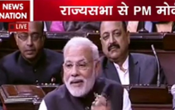 PM Modi takes dig at Manmohan Singh during Rajya Sabha speech
