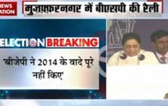 UP Elections 2017: BSP Supremo addressing a rally in Muzaffarnagar 2