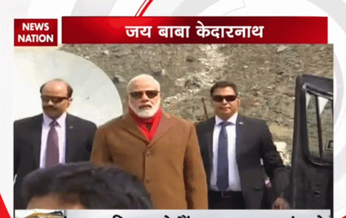 PM Narendra Modi at Kedarnath temple